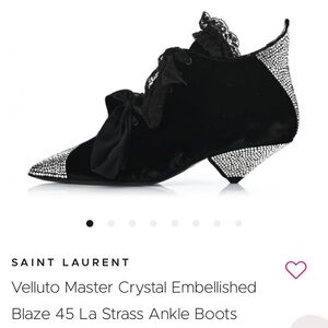 Saint Laurent Black Ankle Boots Sleek Design